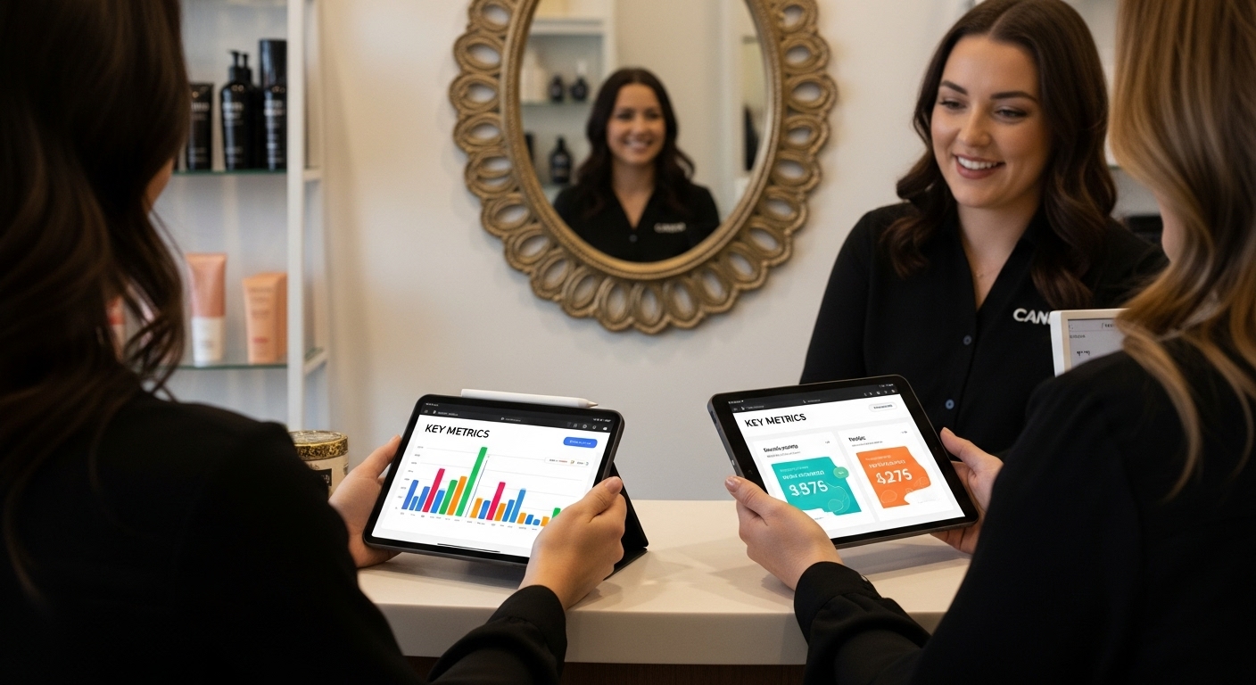 salon website key metrics