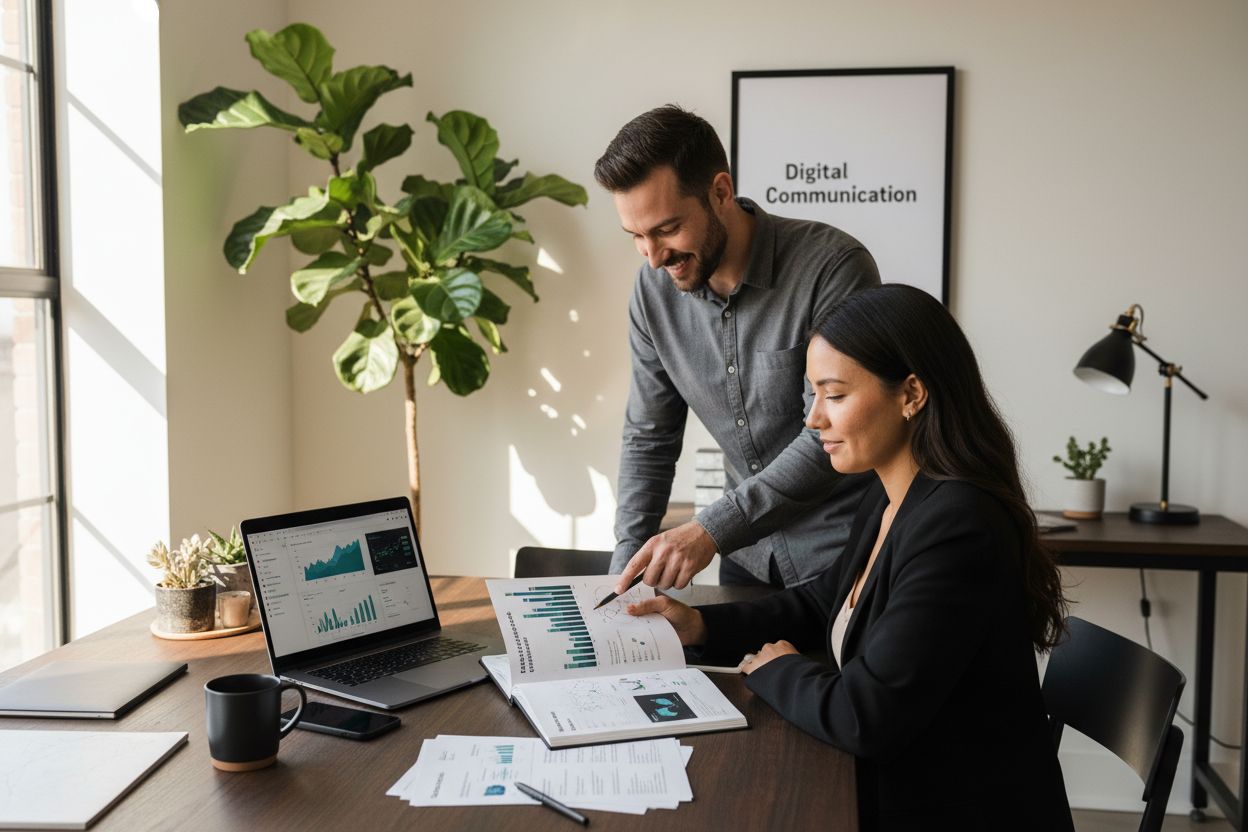 social media strategy workspace