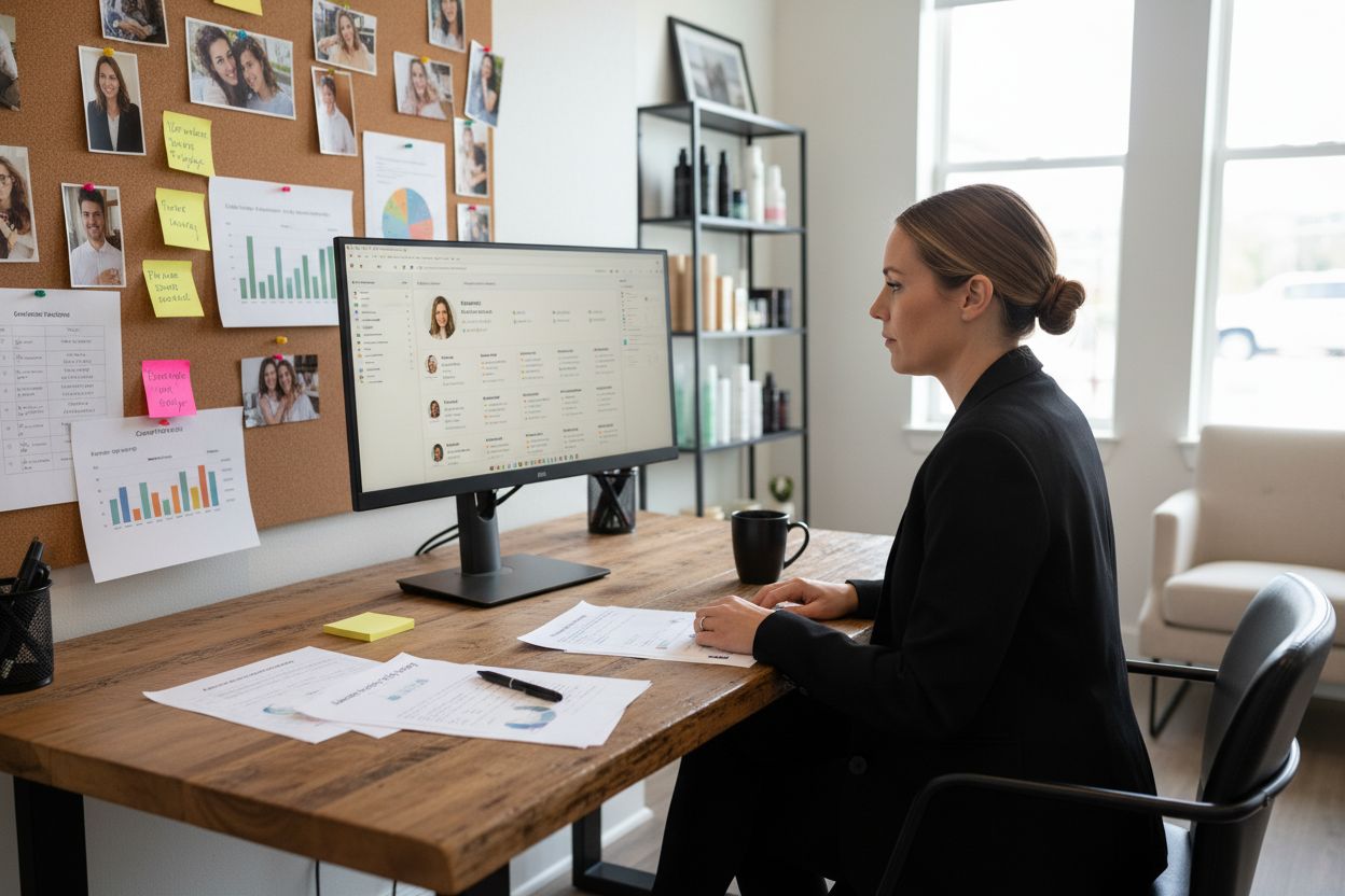 salon manager client analysis