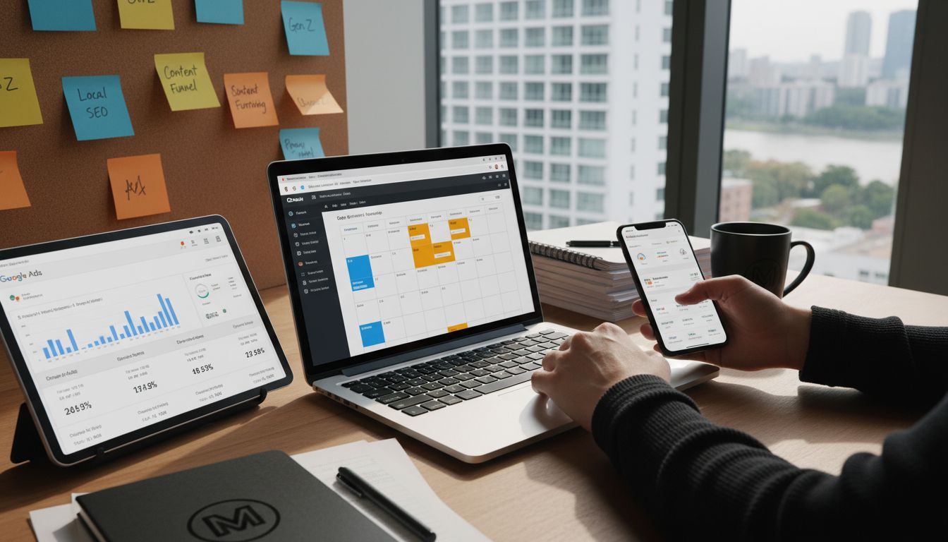 digital marketing workspace