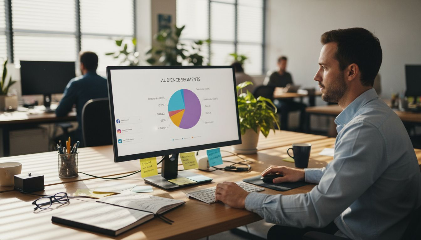 Strategist reviewing audience segmentation data