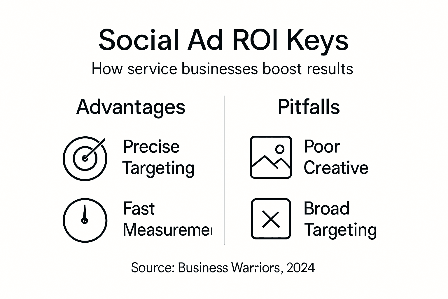 Infographic shows ROI advantages and pitfalls