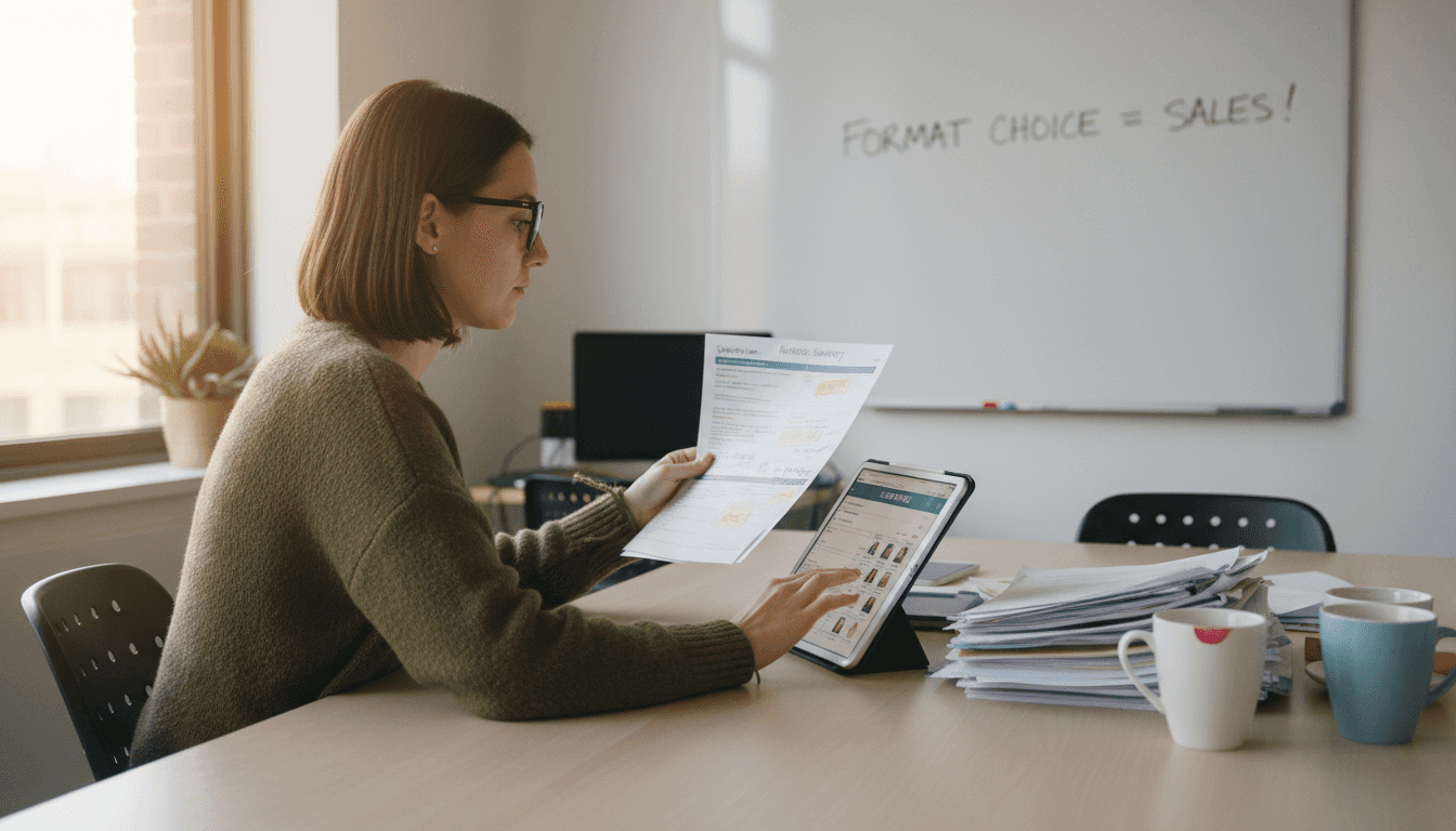 Analyst reviewing audience content preferences