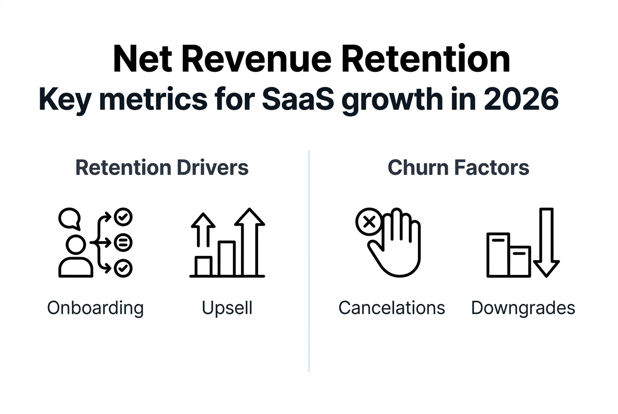 Infographic overview of SaaS retention drivers