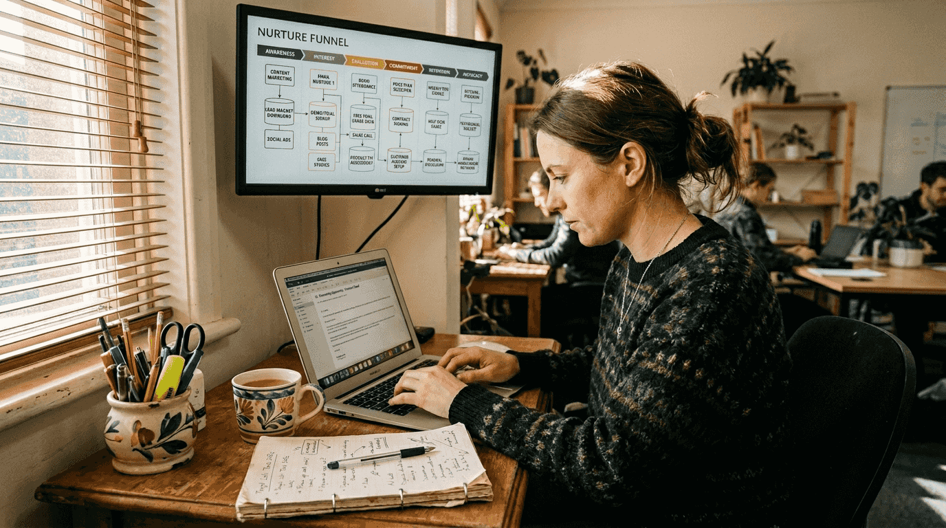 Marketer personalising multi-channel campaign