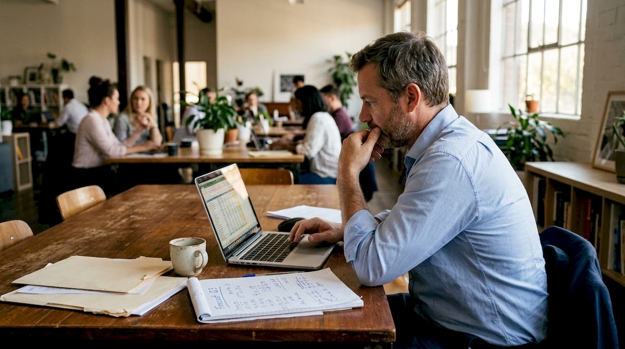 Business owner forecasting lead numbers spreadsheet