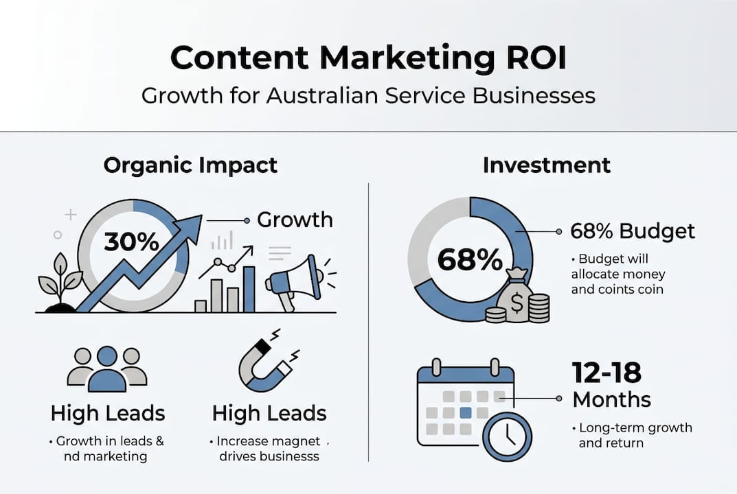 Infographic showing ROI and key metrics