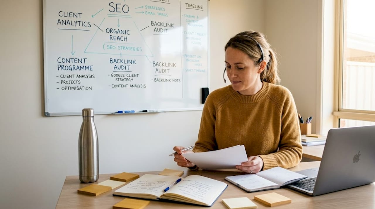 Business owner nurturing client relationship