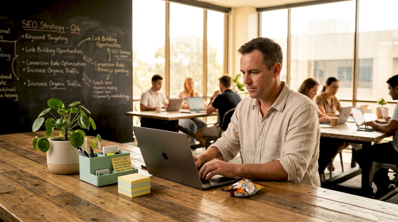 Marketing manager segmenting customer data