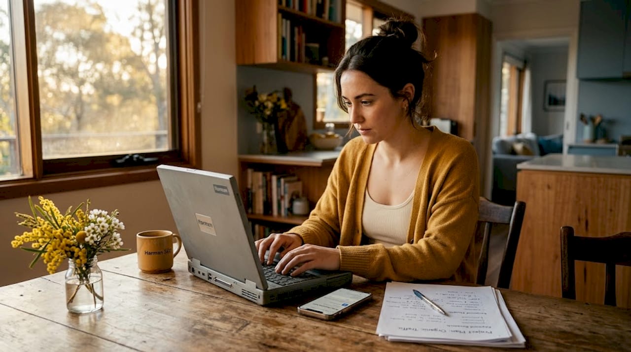 Agent does follow-up calls at kitchen table