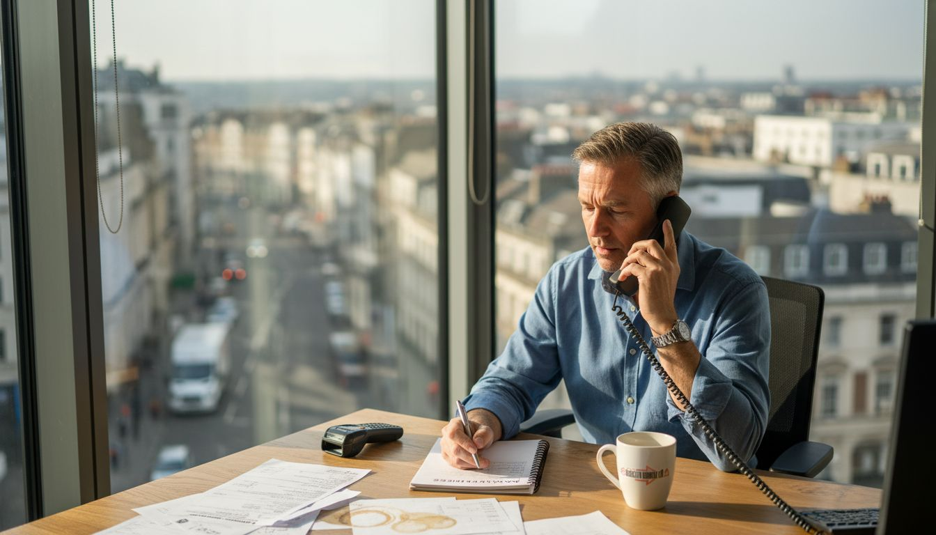 Delivery manager in UK courier office