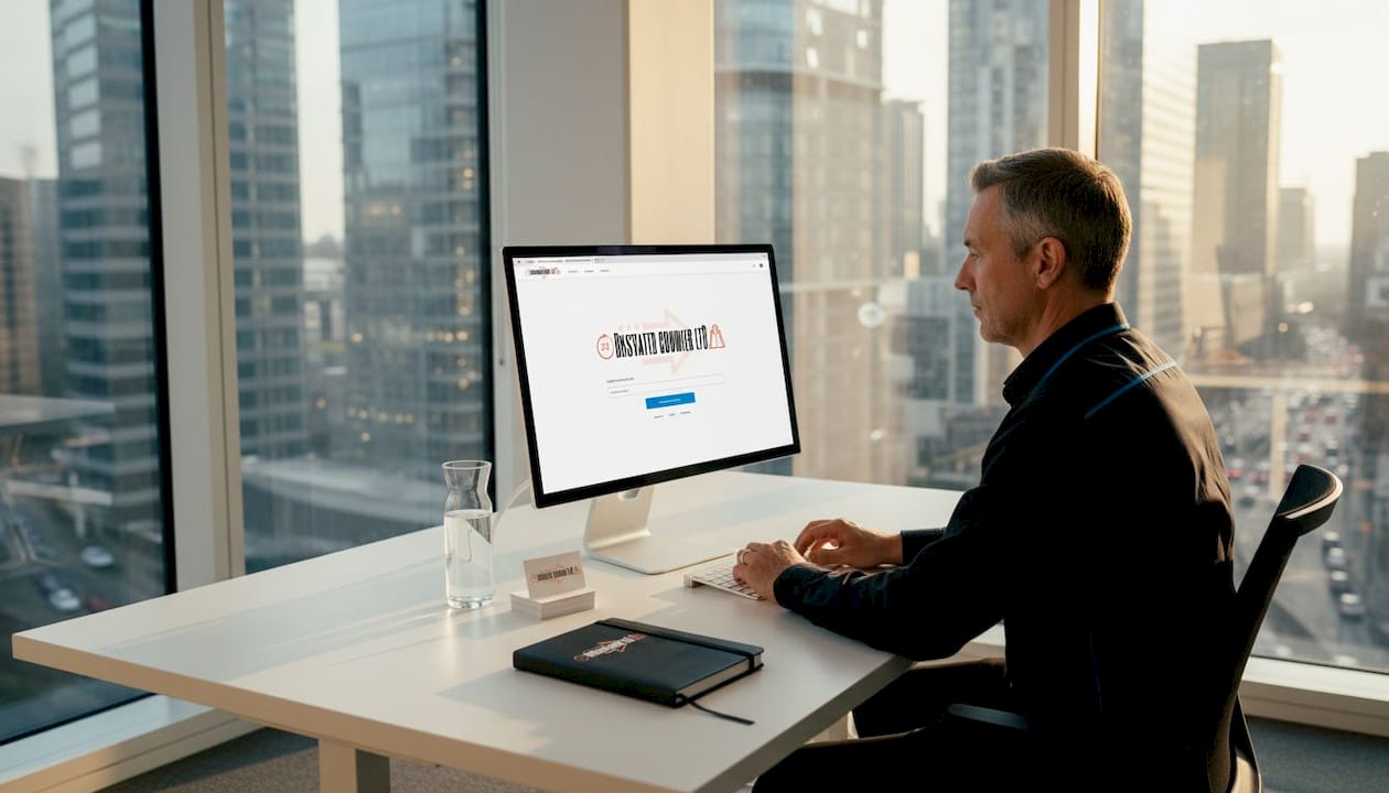 Logistics manager requesting instant courier quote