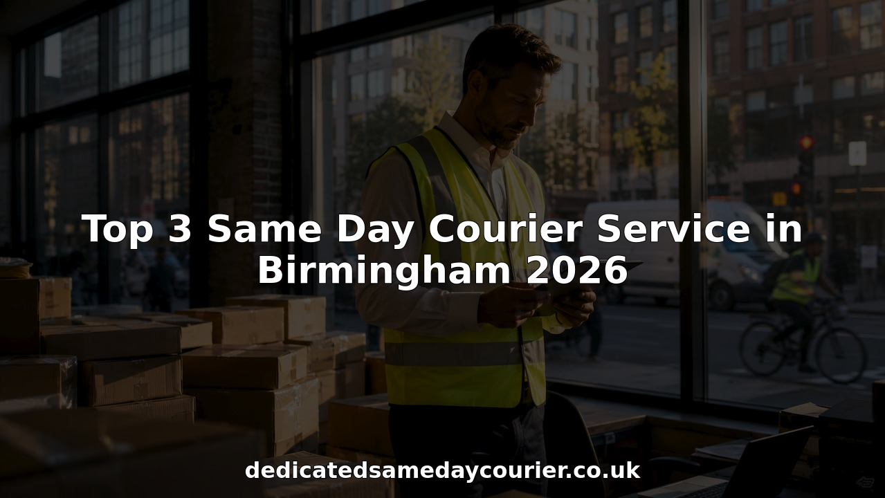 Courier manager reviewing delivery schedules in warehouse