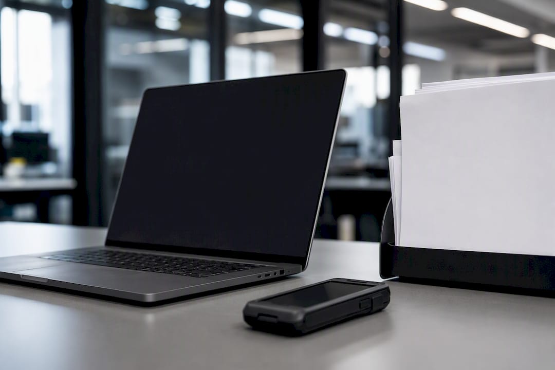 Blank shipping paperwork and logistics device