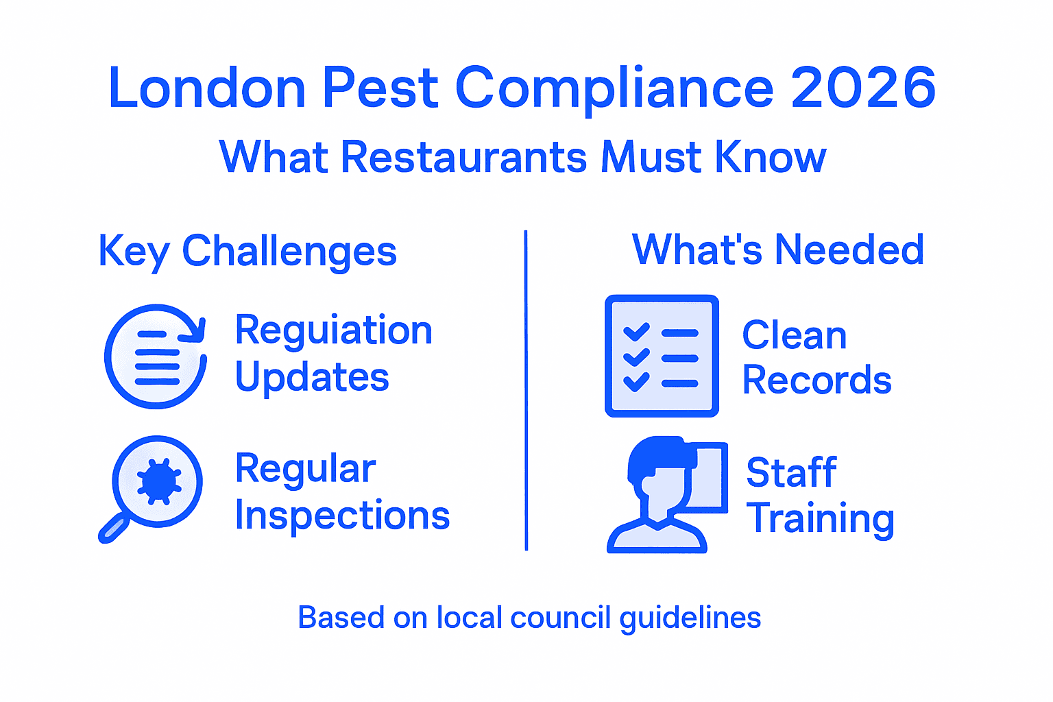 London pest certification compliance infographic
