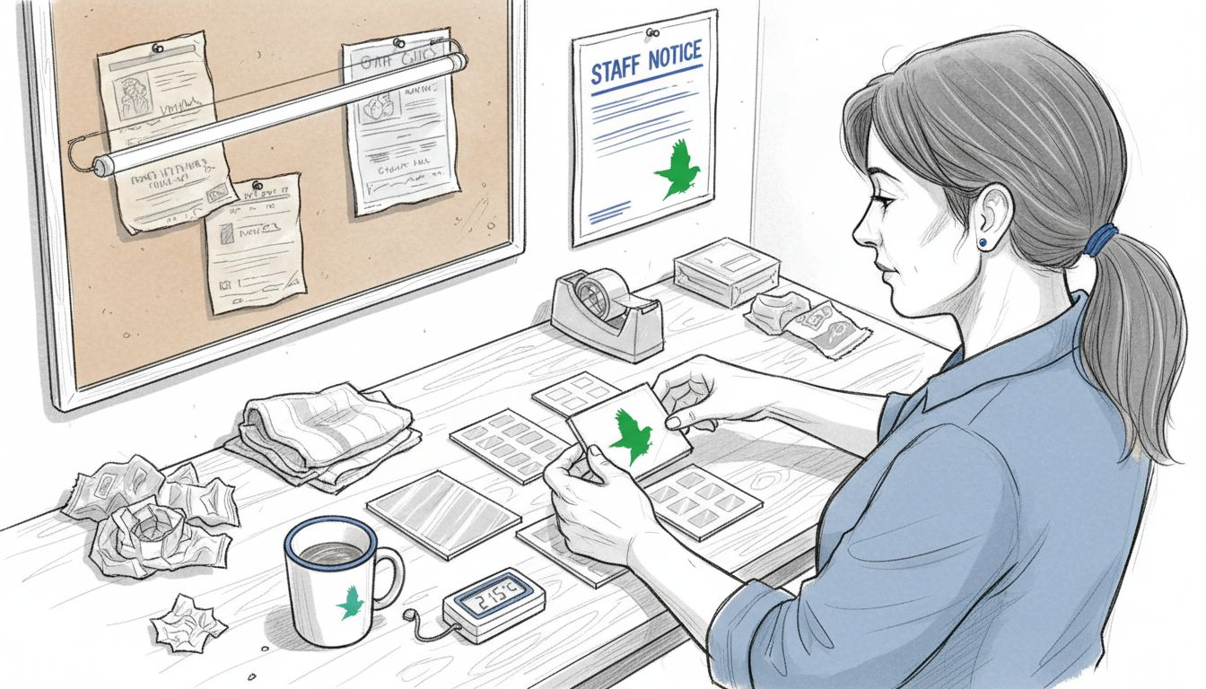 Supervisor organizing pest control toolkit