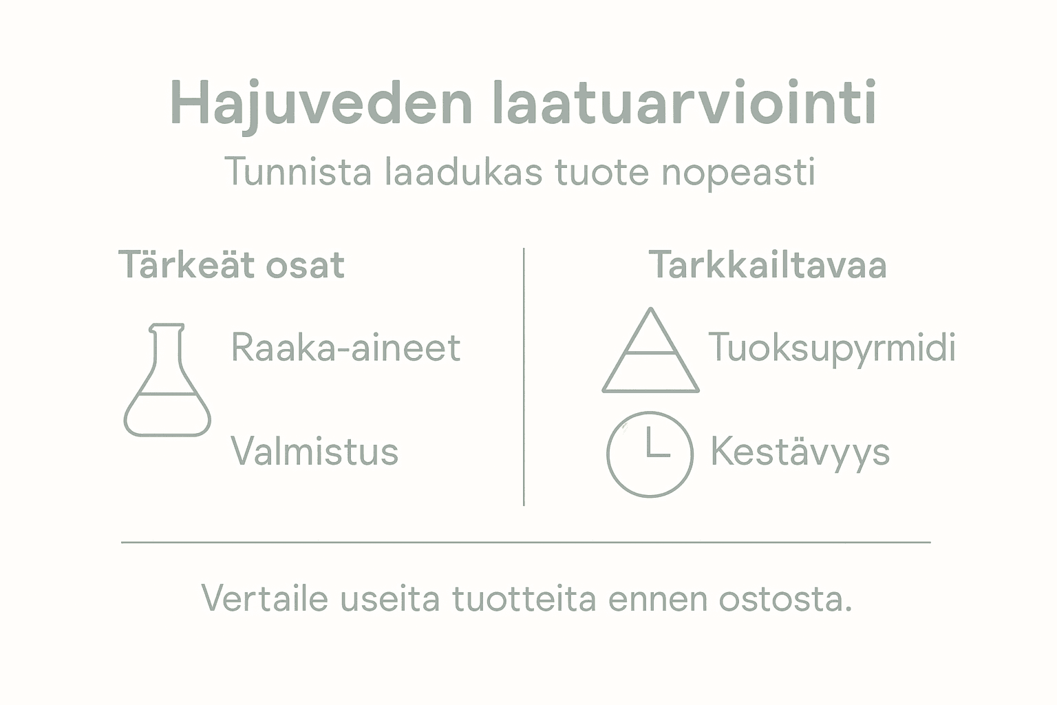 Infograafi: Näin tunnistat laadukkaan hajuveden
