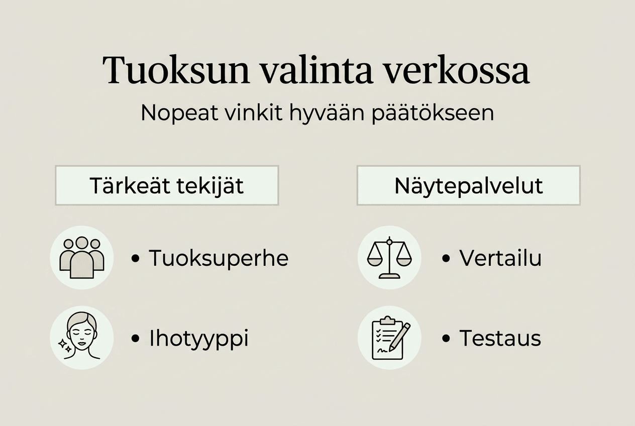 Näin valitset itsellesi sopivan tuoksun netissä – visuaalinen opas