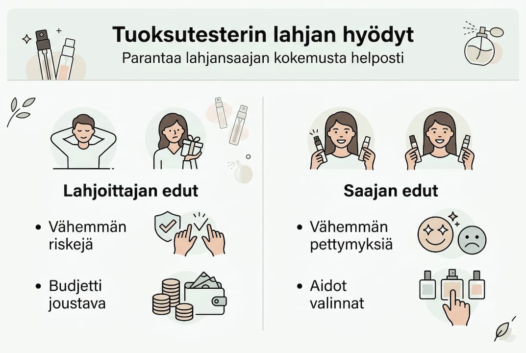 Infografiikka: miksi tuoksutesteri on täydellinen lahja