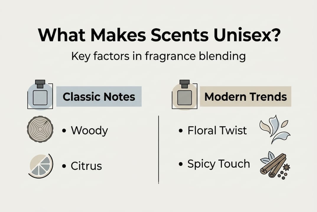 Infographic explaining unisex scent basics