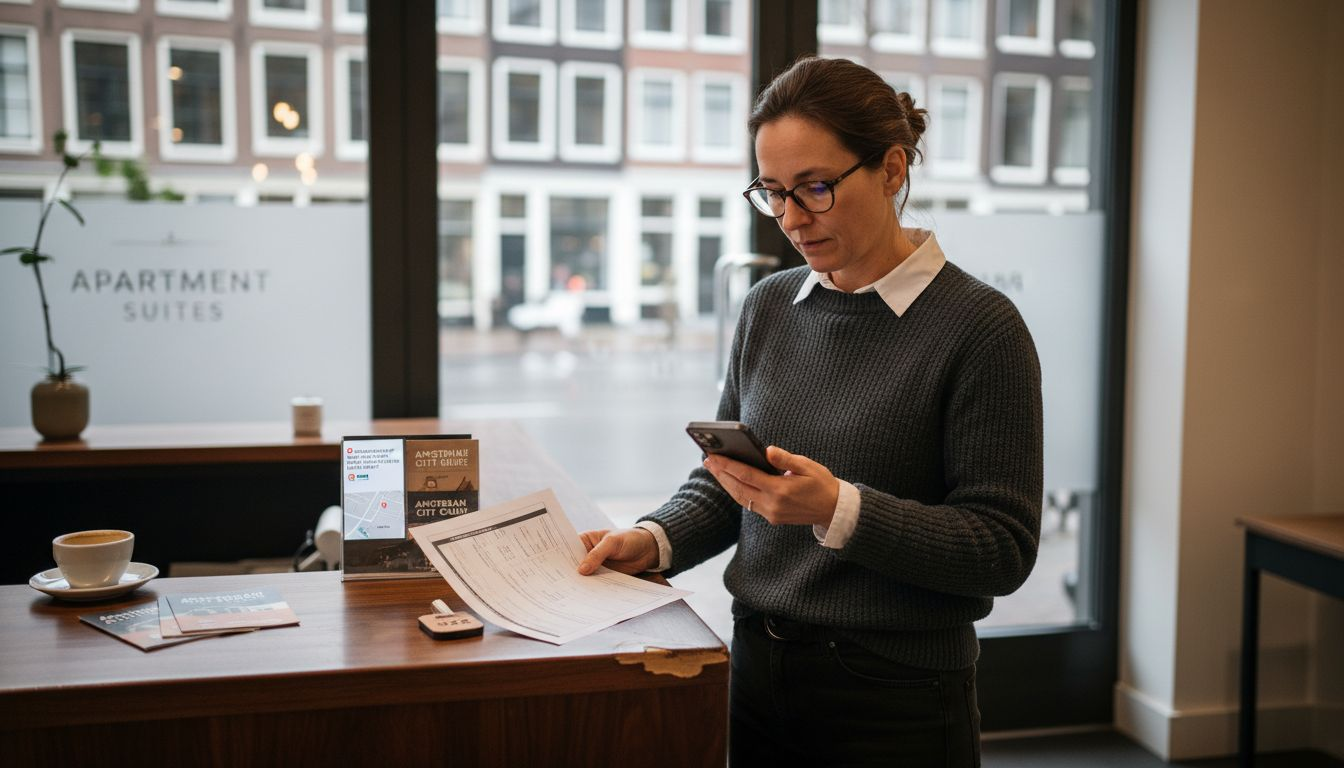 Receptionist receives instant booking notification on phone