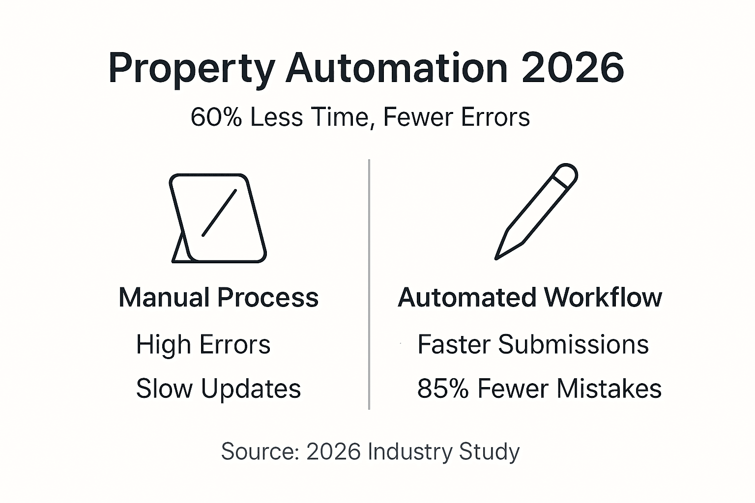 Infographic shows automation time and error reduction