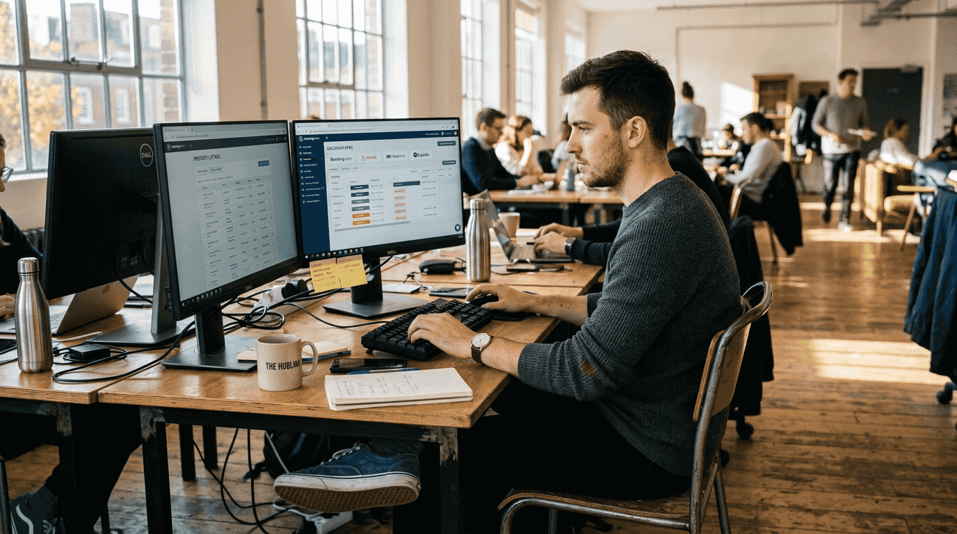 Coworker uses software for rental coordination