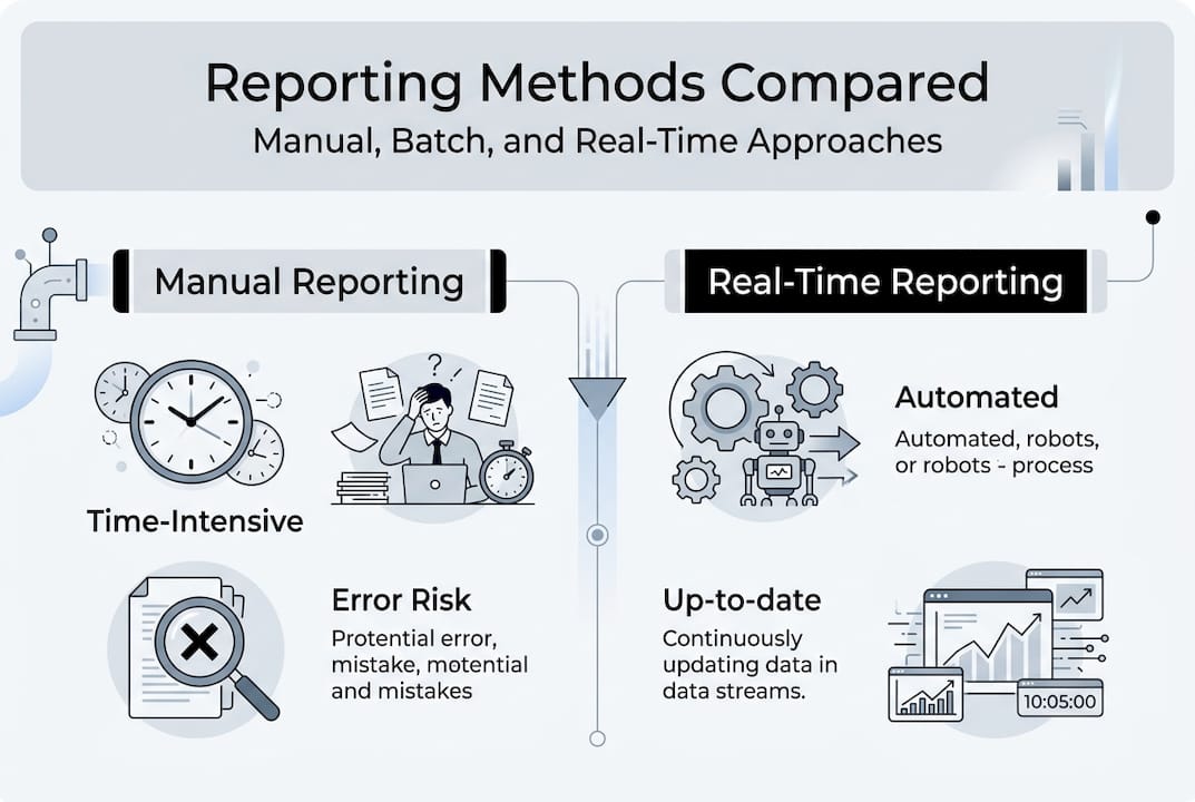 Infographic comparing guest reporting methods