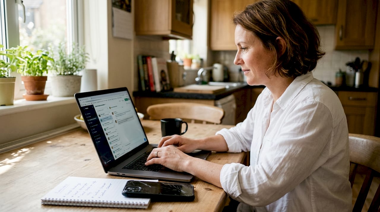 Manager automates guest communication at kitchen table