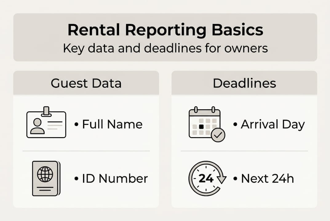 Infographic of rental reporting data and deadlines