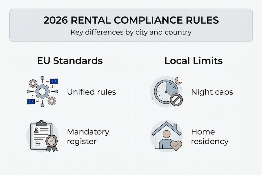 Infographic showing EU versus local rental rules