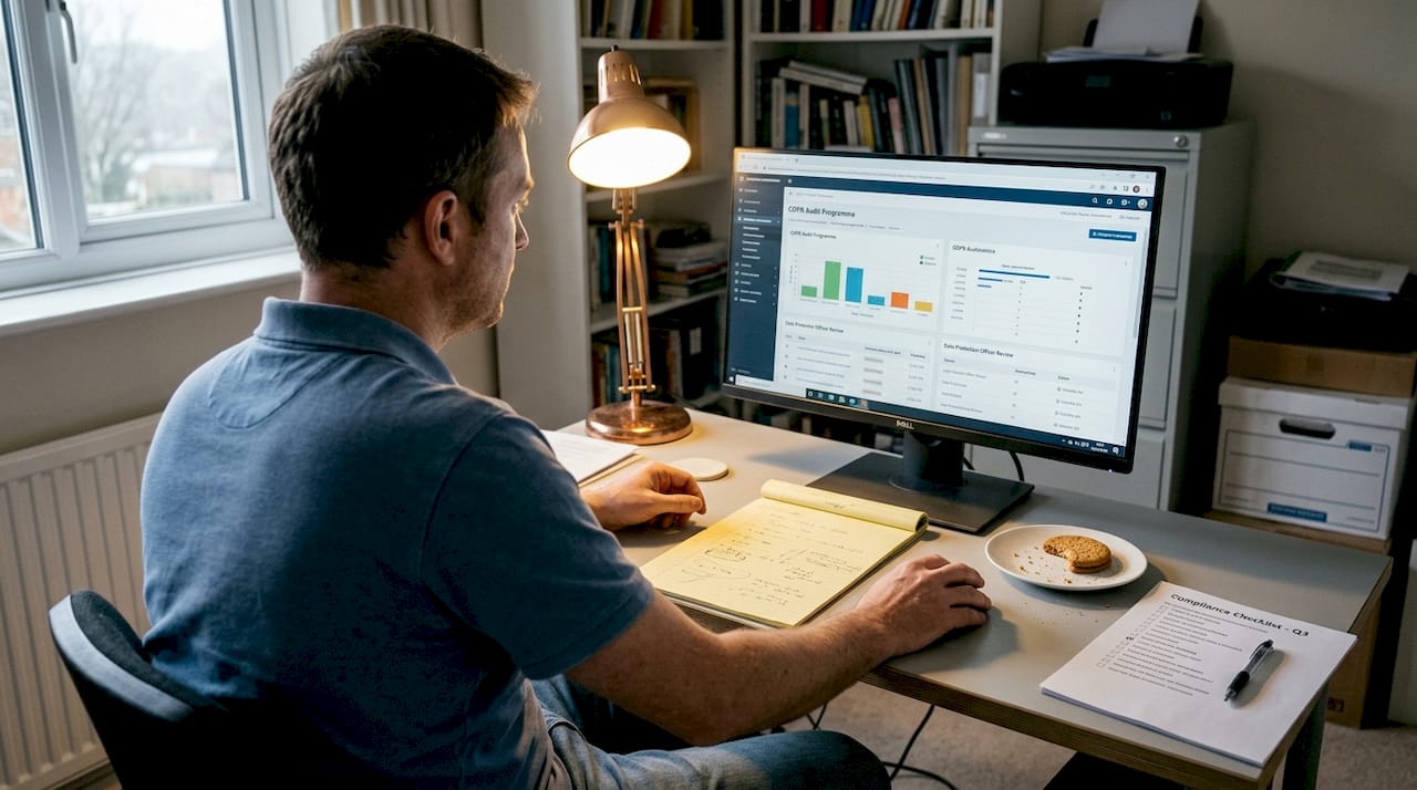 Home office workflow for compliance automation