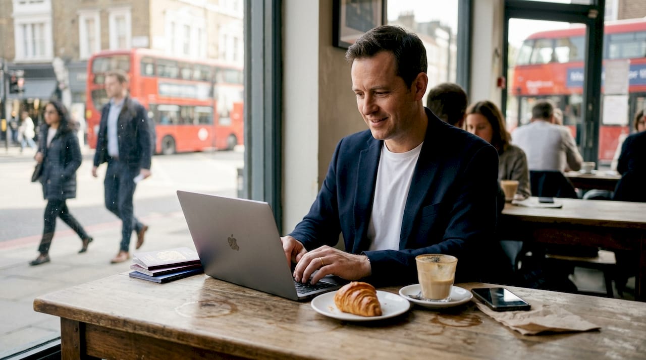 Property manager automating compliance workflow in café