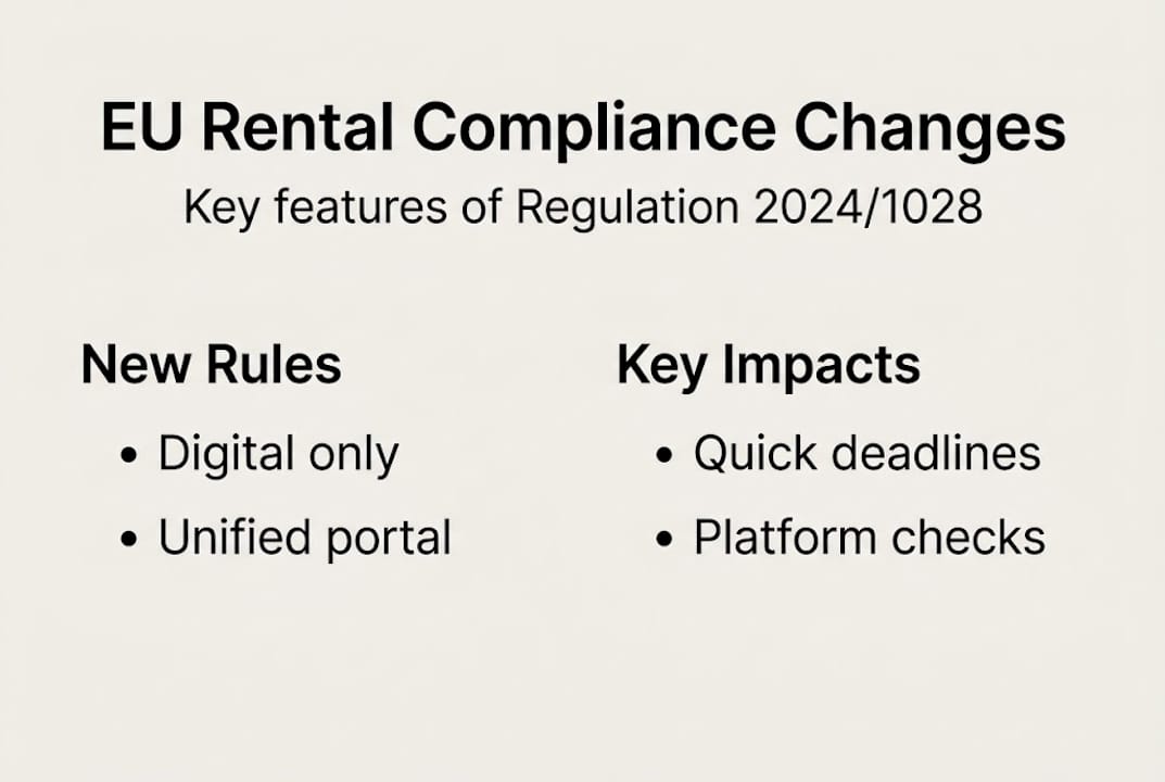 Infographic on EU rental compliance changes