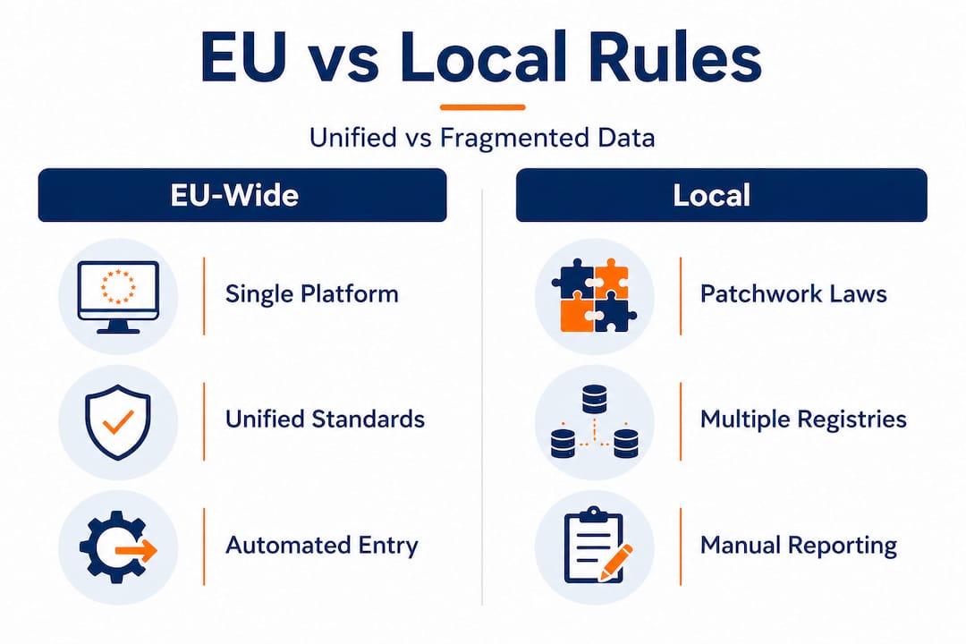 Infographic of EU vs local data rules