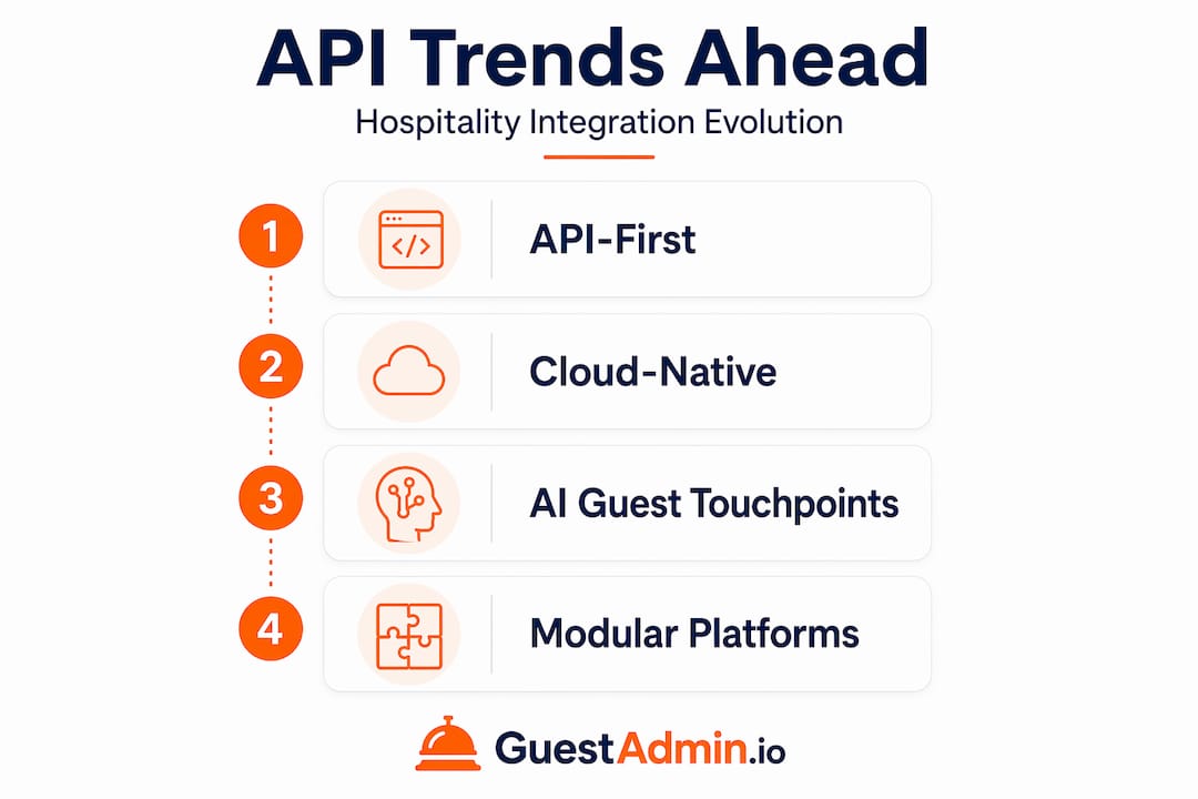 Infographic of future hospitality API integration trends