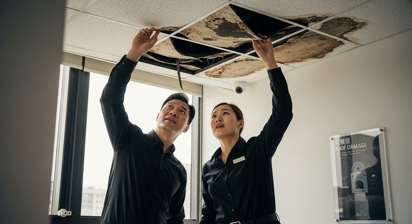 roof interior damage inspection