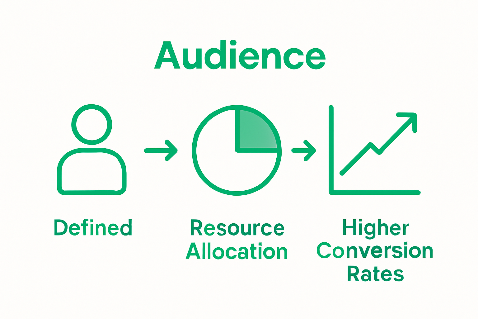 Infographic comparing conversion rates and resource allocation