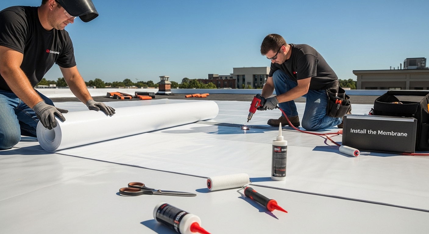 tpo membrane installation
