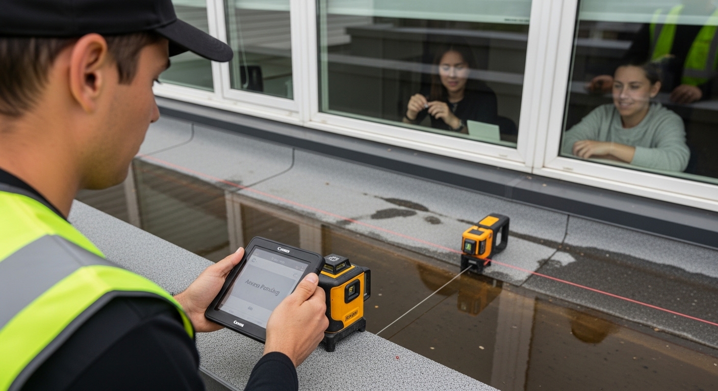 ponding water inspection roof