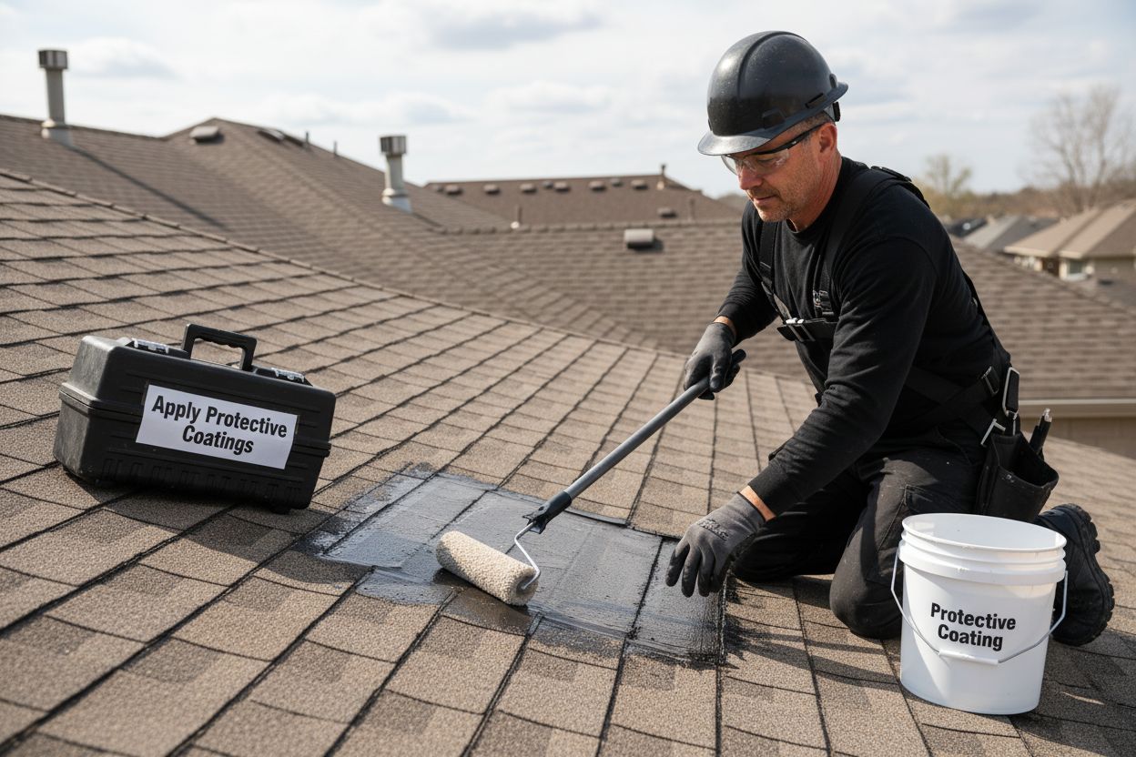 roof coating application