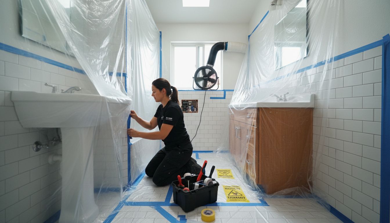 refinishing workspace preparation