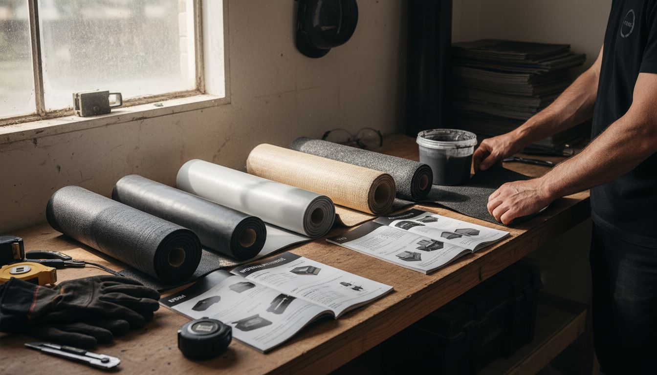 flat roofing materials