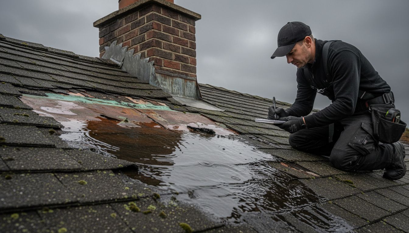 damaged roof flashing