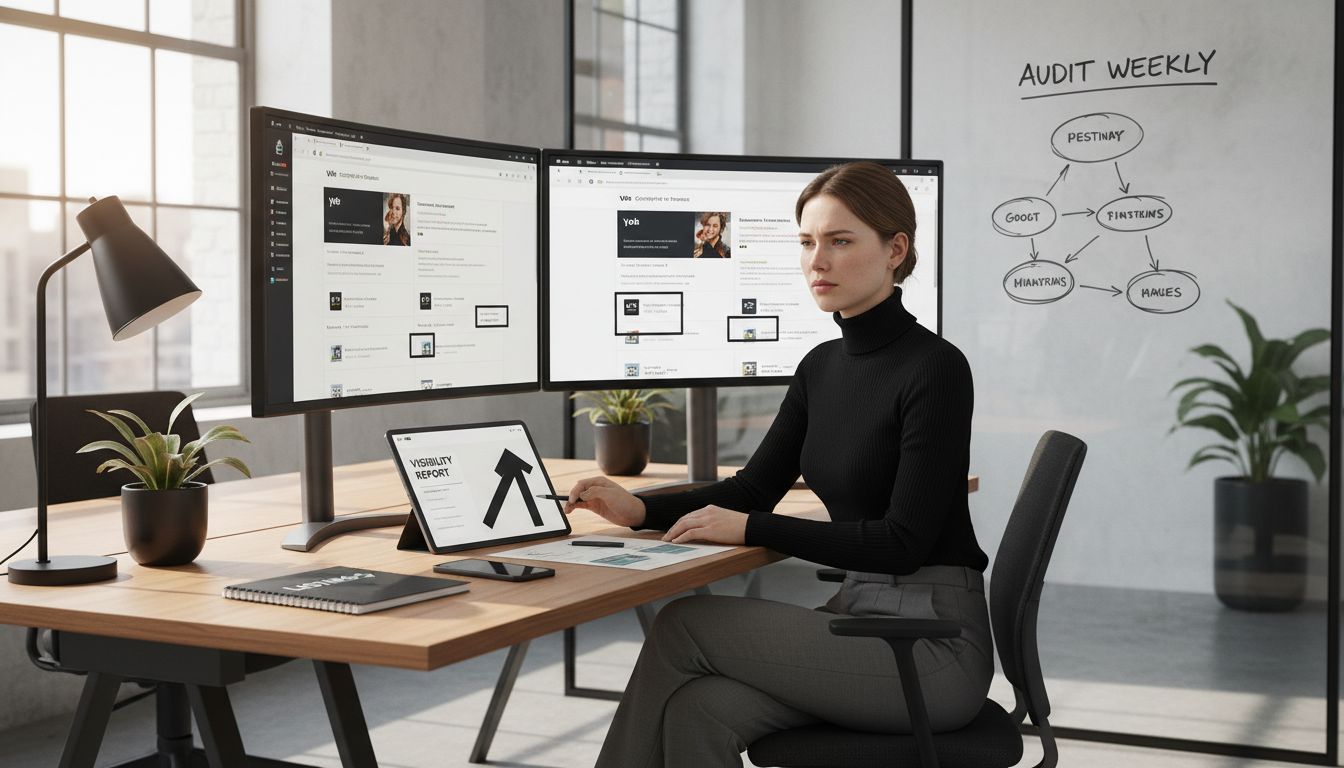Marketer optimizing local business directories