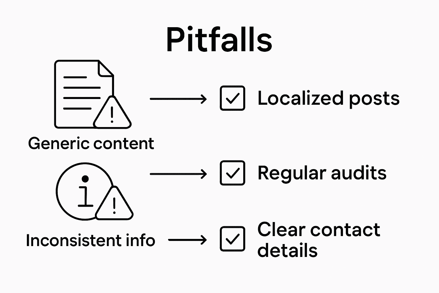 Preventing common local SEO content pitfalls