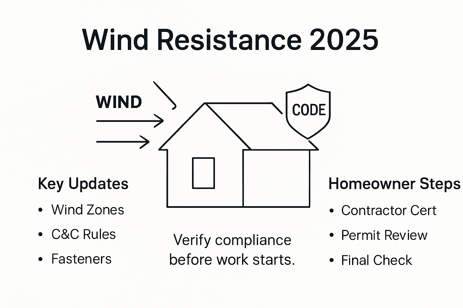 Infographic showing Charlotte wind resistance requirements