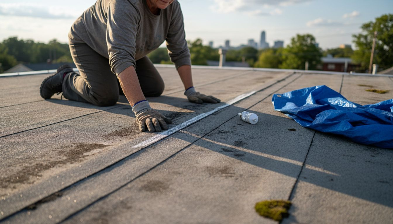 Inspecting membrane seam for potential leaks