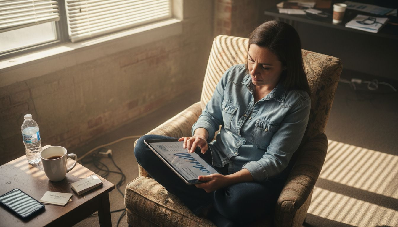Marketer checking analytics and behavior logs