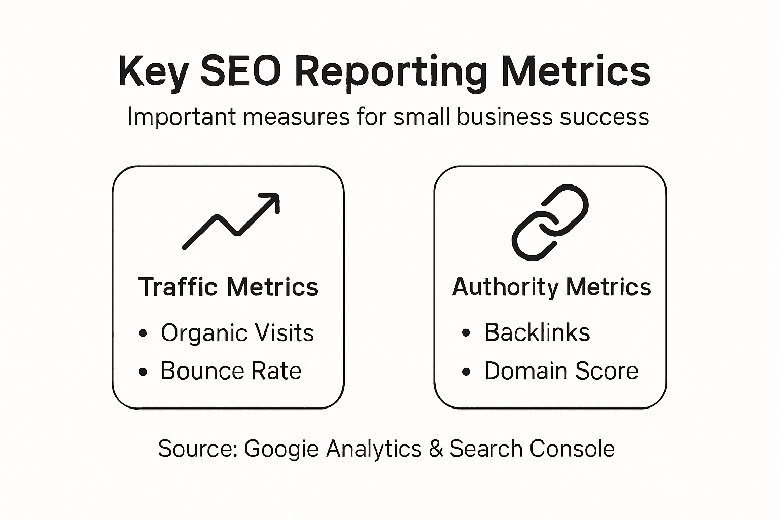 Infographic showing key SEO metrics overview